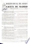 Boletín oficial del estado: Gaceta de Madrid