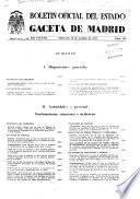 Boletín oficial del estado: Gaceta de Madrid