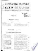 Boletín oficial del estado: Gaceta de Madrid