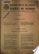 Boletín oficial del estado: Gaceta de Madrid
