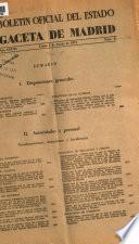 Boletín oficial del estado: Gaceta de Madrid