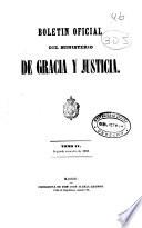 Boletín oficial del Ministerio de Gracia y Justicia