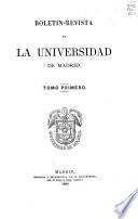 Boletín-Revista de la Universidad de Madrid