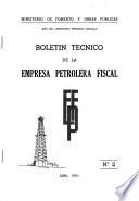 Boletín técnico de la Empresa Petrolera Fiscal