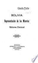 Bolivia, representación de las minorías