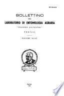 Bollettino del Laboratorio di entomologia agraria Filippo Silvestri Portici