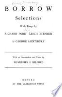 Borrow: Selections with Essays by Richard Ford, Leslie Stephen & George Saintsbury