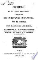 Bosquejo de un viaje histórico e instructivo de un español en Flandes