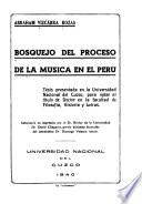 Bosquejo del proceso de la musica en el Perú