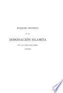 Bosquejo histórico de la dominación islamita en las islas Baleares