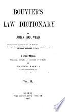 Bouvier's Law Dictionary