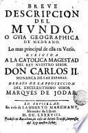 Breve descripción del mundo, ó guia geographica de medrano