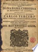 Breve discurso,y fiel relacion de los festejos publicos con que la...Ciudad de Mataro solemnizò el feliz arribo à su Playa de la Srma Reyna...Da. Isabel Christina...