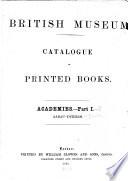 British Museum Catalogue of Printed Books