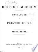 British Museum Catalogue of Printed Books
