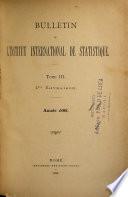 Bulletin de L'Institut International de Statistique
