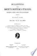 Bullettino della Società Dantesca Italiana