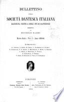 Bullettino della Società Dantesca Italiana