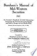 Burnham's Manual of Chicago Securities