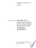 Butterflies of the Genus Vanessa and of the Resurrected Genera Bassaris and Cynthia (Lepidoptera: Nymphalidae)