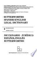 Butterworths Spanish/English Legal Dictionary: Spanish-English