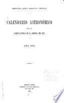 Calendario astronómico para la parte austral de la América del Sur
