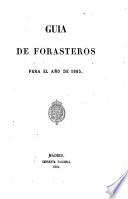 Calendario manual y guía de forasteros en Madrid