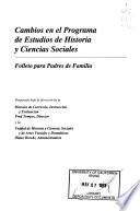 Cambios en el programa de estudios de historia y ciencias sociales