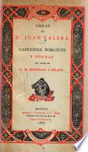 Canciones, romances y poemas, con notas de M. Menéndez y Pelayo