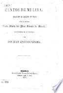 Cantos de mi Lira. Coleccion de leyendas en verso ... Precedidas de un prólogo por Don J. A. Viedma