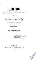 Capítulos que se le olvidaron á Cervantes