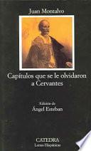 Capítulos que se le olvidaron a Cervantes