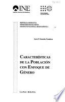 Características de la población con enfoque de género