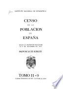 Características de la población : Provincias