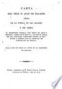 Carta al inquisidor general, ... en que se queja de los atentados cometidos contra su dignidad y persona por el tribunal de inquisicion de Mexico