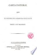 Carta Pastoral que el General de Carmelitas Descalzos dirige a sus religiosos