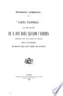 Carta pastoral que ...