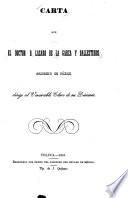 Carta que el doctor d. Lazaro de la Garza y Ballesteros, arzobispo de Mexico, dirige el venerable clero de su diocesis [de la Santa Iglesia Metropolitana de Mexico].