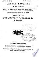 Cartas eruditas y críticas