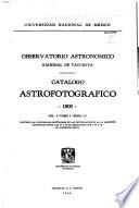 Catalogo astrofotografico, 1900