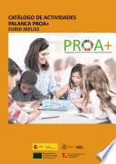 Catálogo de actividades Palanca Proa+. Curso 2021/22