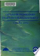 Catálogo de investigadores en ciencias y tecnologías marinas