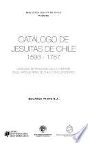 Catálogo de Jesuitas de Chile, 1593-1767
