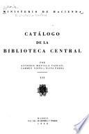 Catálogo de la Biblioteca Central