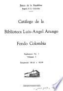 Catálogo de la Biblioteca Luis-Angel Arango, Fondo Colombia