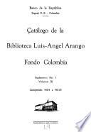 Catálogo de la Biblioteca Luis-Angel Arango, Fondo Colombia