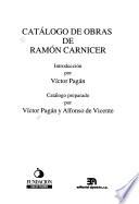 Catálogo de obras de Ramón Carnicer