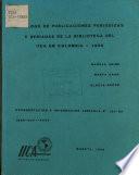 Catalogo de Publicaciones Periodicas Y Seriadas de la Biblioteca Del Iica en Colombia - 1986