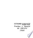 Catálogo Gálvez: Pruebas y ensayos de España, 1960
