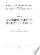 Catálogo monumental de la Provincia de Valladolid: Antiguo partido judicial de Olmedo